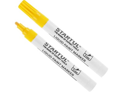 Маркер промышл. перманентный на основе жидк. краски желтый STARTUL PROFI (ST4360-04) - фото 195047