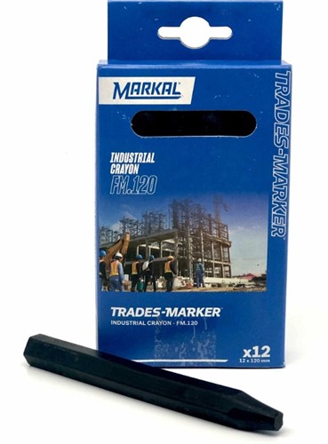 Восковой промышленный мелок универсальный, чёрный Markal FM.120