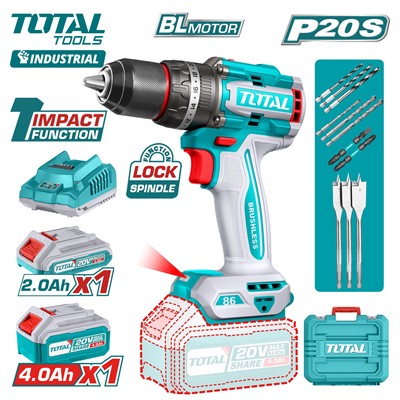 Дрель-шуруповерт ударная TOTAL TIDLI20868 - фото 195768