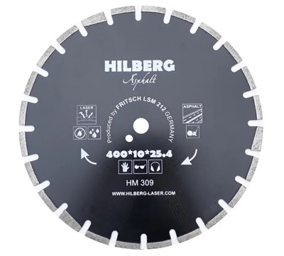 Диск алмазный по асфальту 400 х 25.4 мм Hilberg Hard Materials Laser Asphalt
