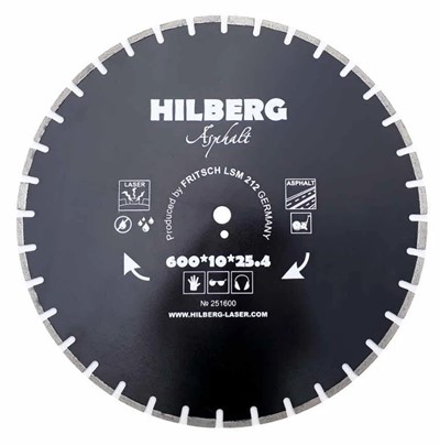 Диск алмазный по асфальту 600 х 25.4 мм Hilberg Hard Materials Laser Asphalt