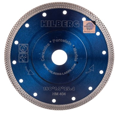 Алмазный диск по керамике 180*10*25.4/22,23 ультратонкий 1,7 мм Hard Materials X-type