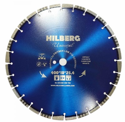 Диск алмазный по бетону 400*25,4 универсальный Hilberg Universal
