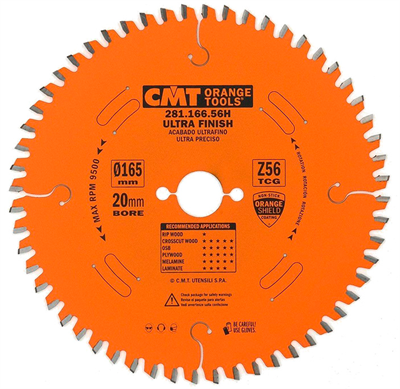 Пильный диск для ЛДСП 160.20.2,2/1,6 мм 56 ТGC СМТ