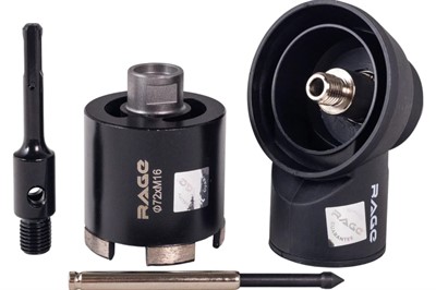 Набор коронка алмазная 72 мм по бетону, пылеудалитель М16 RAGE