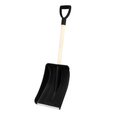 Лопата снеговая автомобильная 275х365х870 мм, деревянный черенок, Sparta
