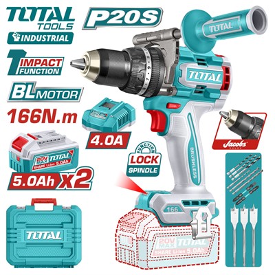 Дрель-шуруповерт ударная TOTAL TIDLI201668 - фото 197077