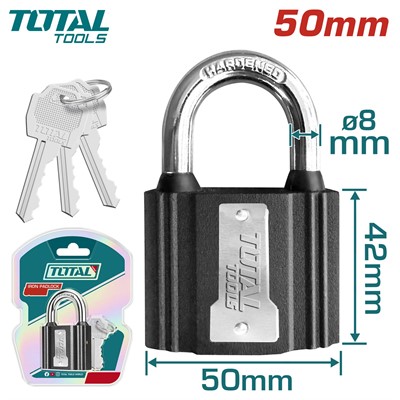 Замок навесной 50мм TOTAL