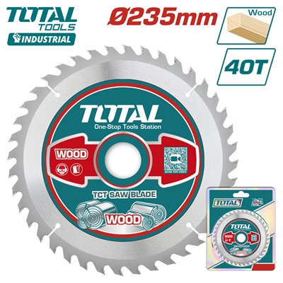 Диск пильный по дереву 235x30 мм 40 зубьев TOTAL