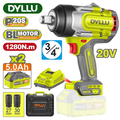 Гайковерт аккумуляторный DYLLU DTCD1B128 - фото 197185
