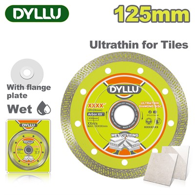 Диск алмазный 125х10х22,2 мм  по керамике, тонкий 1 мм DYLLU