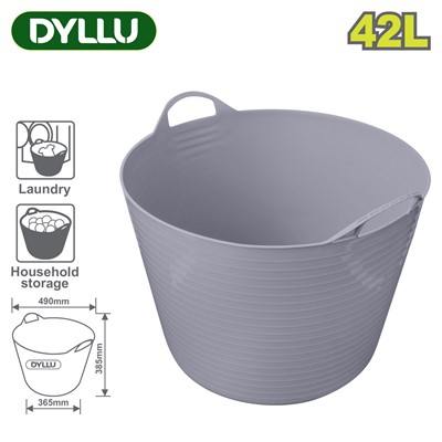 Ведро пластиковое гибкое 42 л DYLLU 