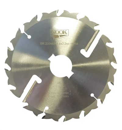 Диск пильный по дереву 200х40х2,2/1,6 мм, 16+2 зуба, NOOK ограничителем пропила