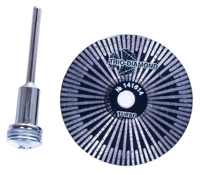 Алмазный диск для гравера по керамограниту 45x6/3x16x0,6 мм турбо Trio Diamond