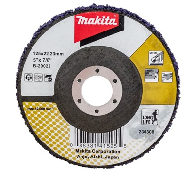 Круг зачистной долговечный из вспененного абразива 125x22,2 мм Makita