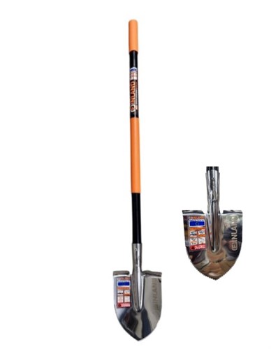 Лопата штыкjовая дамская 160х205х1190 мм с зубьями, алюминиевый черенок FINLAND