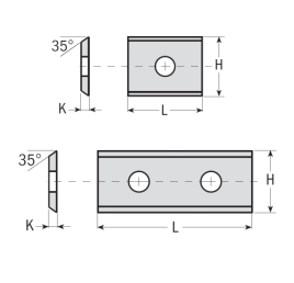  Нож сменный для фрезы по дереву 30х12х1,5 мм ITA Tools (мягкая древесина)