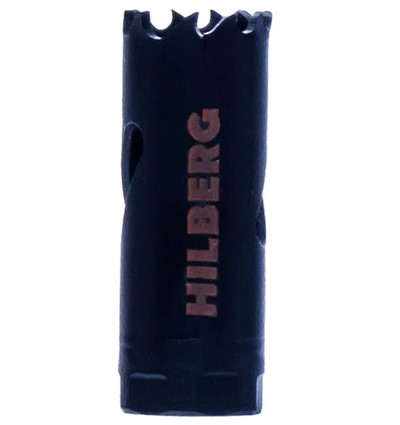 Коронка биметаллическая по металлу 19 мм крупный зуб Hilberg Cobalt 8%