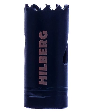 Коронка биметаллическая по металлу 22 мм крупный зуб Hilberg Cobalt 8%