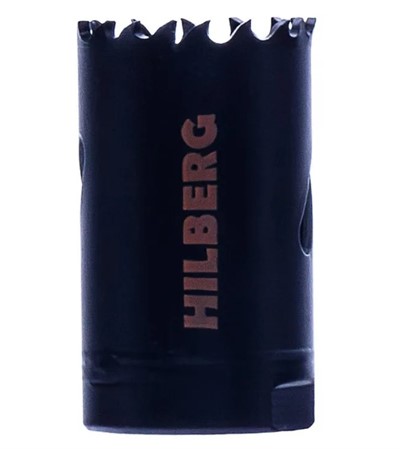 Коронка биметаллическая по металлу 29 мм крупный зуб Hilberg Cobalt 8%