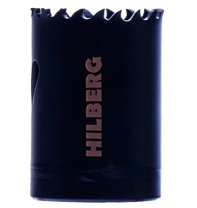 Коронка биметаллическая по металлу 35 мм крупный зуб Hilberg Cobalt 8%