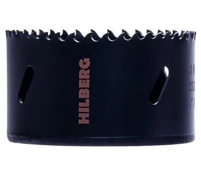 Коронка биметаллическая по металлу 76 мм крупный зуб Hilberg Cobalt 8%