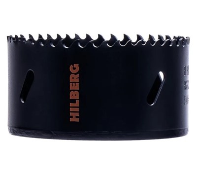 Коронка биметаллическая по металлу 83 мм крупный зуб Hilberg Cobalt 8%