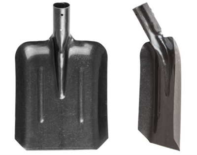 Лопата совковая из рельсовой стали усиленная, без черенка