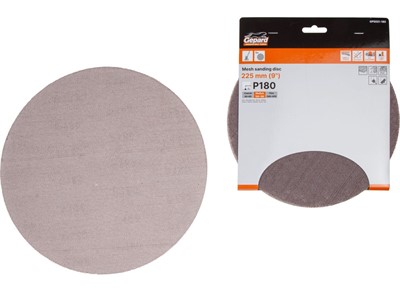 Шлифлист 225мм круг Р180 сетка, самосцепл. 5шт. GEPARD (GP5021-180) - фото 198062