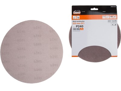 Шлифлист 225мм круг Р240 сетка, самосцепл. 5шт. GEPARD (GP5021-240) - фото 198063