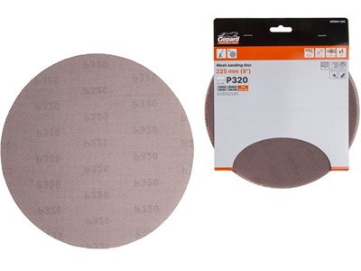 Шлифлист 225мм круг Р320 сетка, самосцепл. 5шт. GEPARD (GP5021-320) - фото 198064