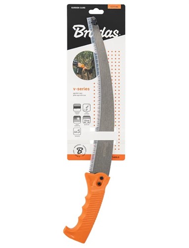Ножовка садовая серповидная 35см  c отверстием в ручке BRADAS