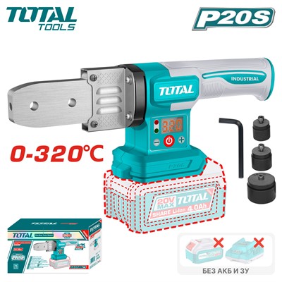 Паяльник для полипропиленовых труб аккумуляторный TOTAL TWTLI2018 - фото 199043