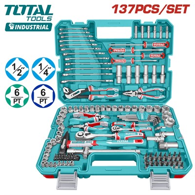 Набор инструментов TOTAL THKTHP21376 (137 предметов) - фото 199057