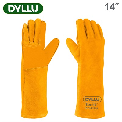 Перчатки сварочные замшевые 14 " DYLLU DTLG2114 - фото 199081
