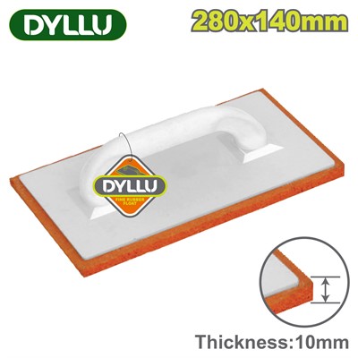 Терка с резиновым покрытием красная 280X140 мм DYLLU DTRN3328 - фото 199098