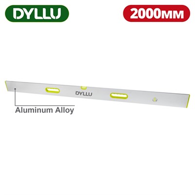 Правило алюминиевое с уровнем 2000мм DYLLU DTSL6G200 - фото 199099