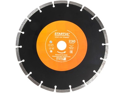 Диск алмазный по бетону 230х22,2 мм сегментный STARTUL STANDART