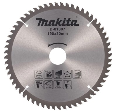 Диск пильный 190х30х2,2/1,4 мм 60 зуб. универсальный MAKITA