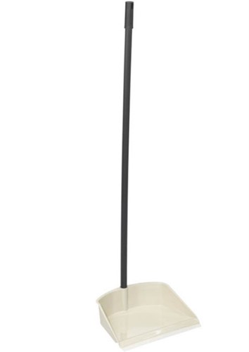 Совок с высокой ручкой ЛЕНИВКА (белый ротанг) IDEA