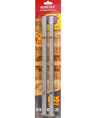 Нож  для рейсмусового станка TP 3320-1 (330х22х1.5 мм) 2 шт Wortex