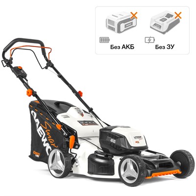 Газонокосилка аккумуляторная DAEWOO DLM 5040 Li-S (40В, 48 см, 3 в 1, самоходная, без АКБ)