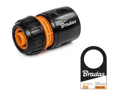 Быстросоединитель для шланга 1/2" и 5/8" Bradas Black Line
