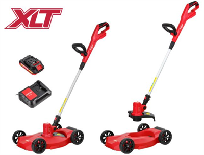 Триммер аккумуляторный WORTEX TB 2818 ALL1 XLT SET с тележкой (18В, кошение 300 мм, АКБ 2 А/ч)