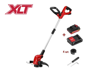 Триммер аккумуляторный TB 3018 WORTEX ALL1 XLT SET (18В, 30 см, телескоп, АКБ 2А/ч)