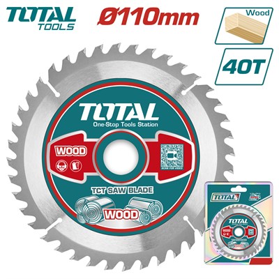 Диск пильный 110x20/16 мм 40 зубьев по дереву TOTAL