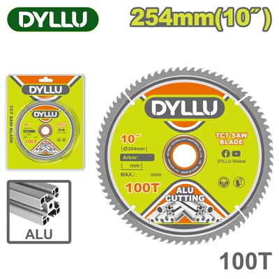 Диск пильный по алюминию 254x30 мм 100 зубьев DYLLU
