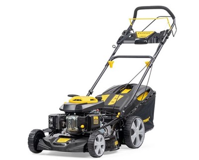 Газонокосилка бензиновая CHAMPION LM 5131 (4,1 л.с., шир. 51 см, самоходная, мульчир., стальн.корпус, травосборник 60 л)
