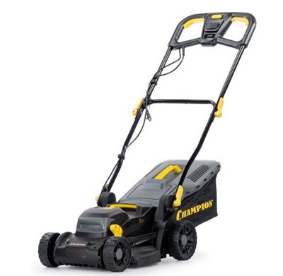 Газонокосилка электрическая CHAMPION EM 3414 (1 400 Вт., 34 см, травосборник 35 л.)