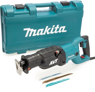 Сабельная пила электрическая MAKITA  JR 3070 CT (1500 Вт; ход 32 мм; пропил 255/130 мм, в чемодане)